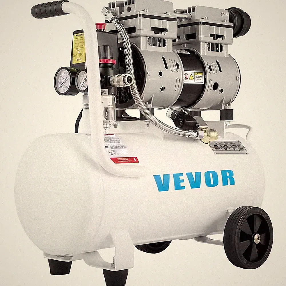 6.6 Gal. 115 PSI Portable Electric Air Compressor 1 HP Oil Free Steel Tank 750 W