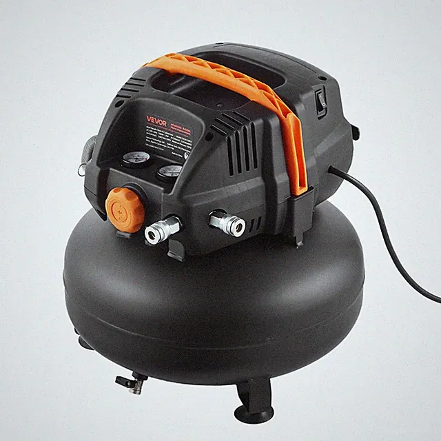 6 Gallon Air Compressor 1.7HP 2.3CFM @ 90PSI Portable Pancake Air Compress