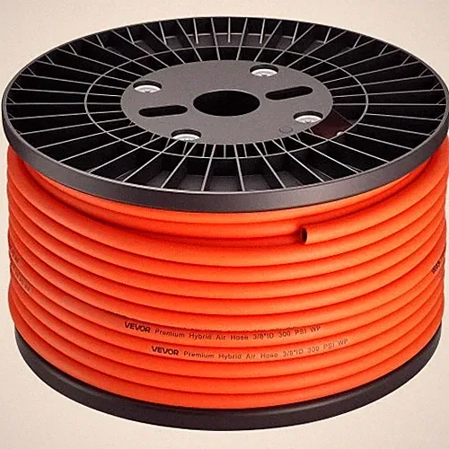 Air Hose, 3/8"x 250FT Hybrid Air Compressor Hose, 300 PSI Kink-Resistant Pneumat