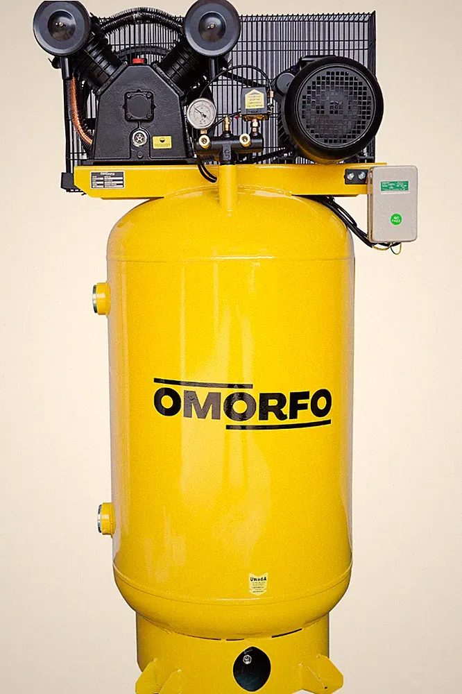 Omorfo 5.5HP, 80 Gallon, 17CFM, 175PSI, Vertical, Belt Driven Air Compressor
