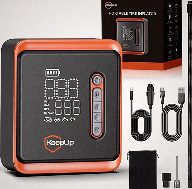 Tire Inflator Portable Air Compressor - 150 PSI Cordless Tire Pump with 10000mAh