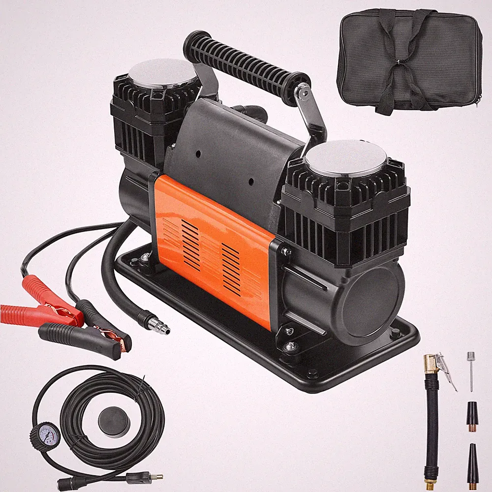 Uimoso 10.6CFM Portable Tire Inflator Dual-Cylinder Air Compressor 12V 150PSI