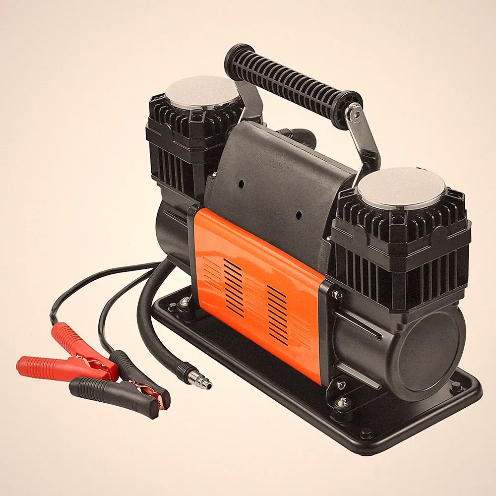VEVOR 10.6 CFM Heavy Duty Air Compressor, 30s Fast Inflation | Dual-Cylinder Por