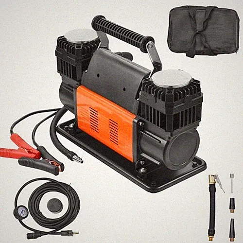 VEVOR 10.6 CFM Heavy Duty Air Compressor,30s Fast Inflation | Dual-Cylinder Port