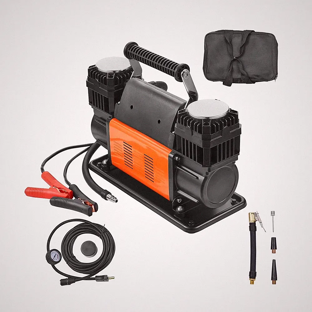 VEVOR 10.6 CFM Heavy Duty Air Compressor, 30s Fast Inflation | Dual... Fast Ship