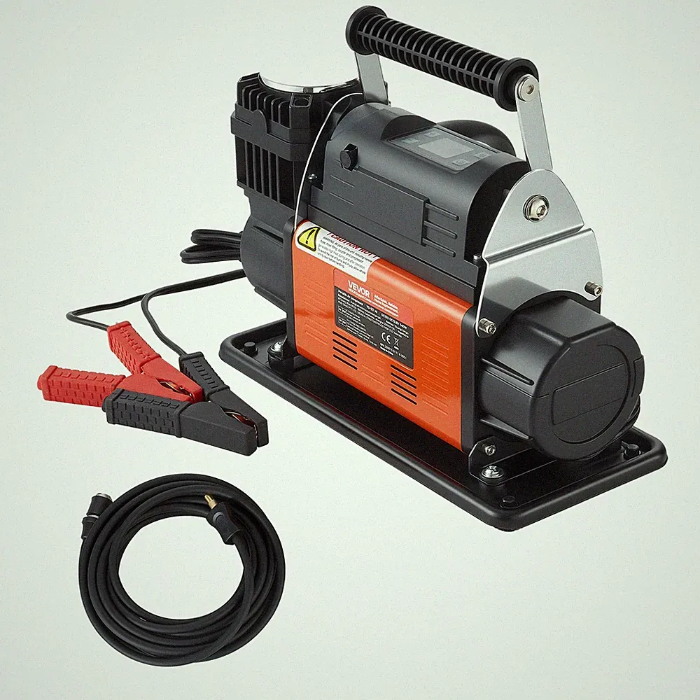VEVOR 12V Heavy Duty Air Compressor 7.14 CFM Auto-Stop Tire Inflator Air Pump