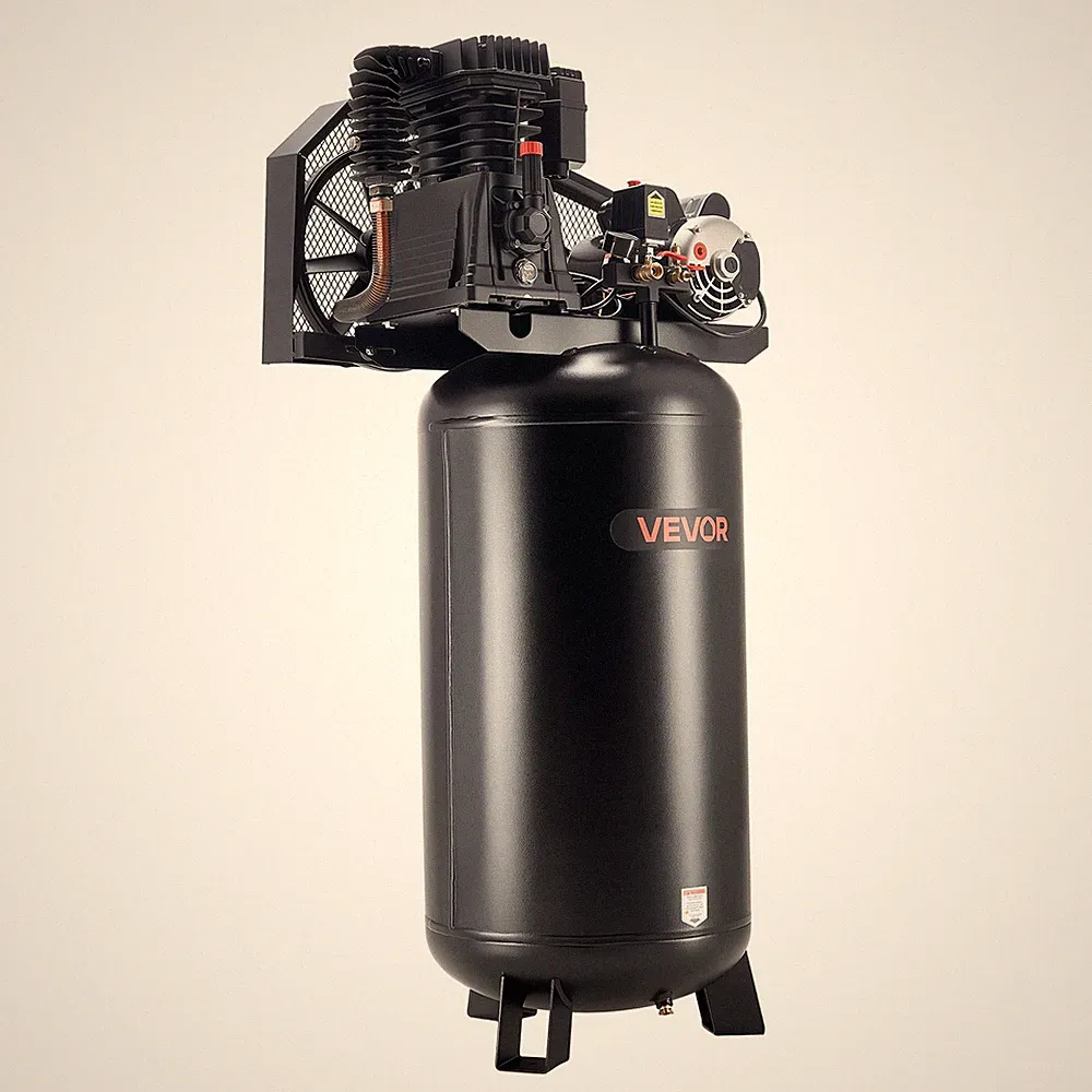 VEVOR 60 Gallons Heavy-Duty Air Compressor 5HP 12 SCFM at 90PSI Oil-Lubricated