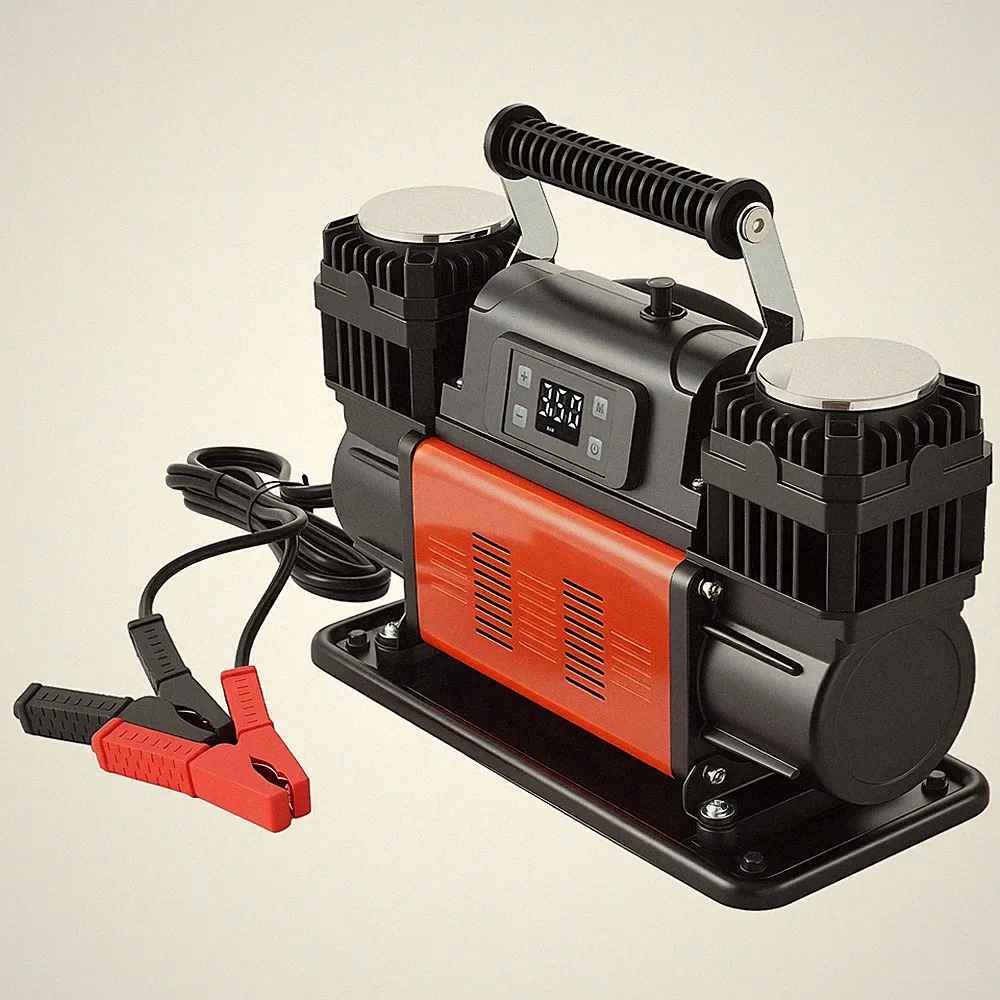 VEVOR Dual-Cylinder Heavy Duty Air Compressor 10.6 CFM Auto-Stop Tire Inflator