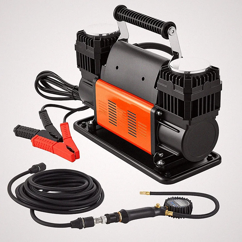 VEVOR Dual-Cylinder Heavy Duty Air Compressor 10.6CFM 12V Portable Tire Inflator